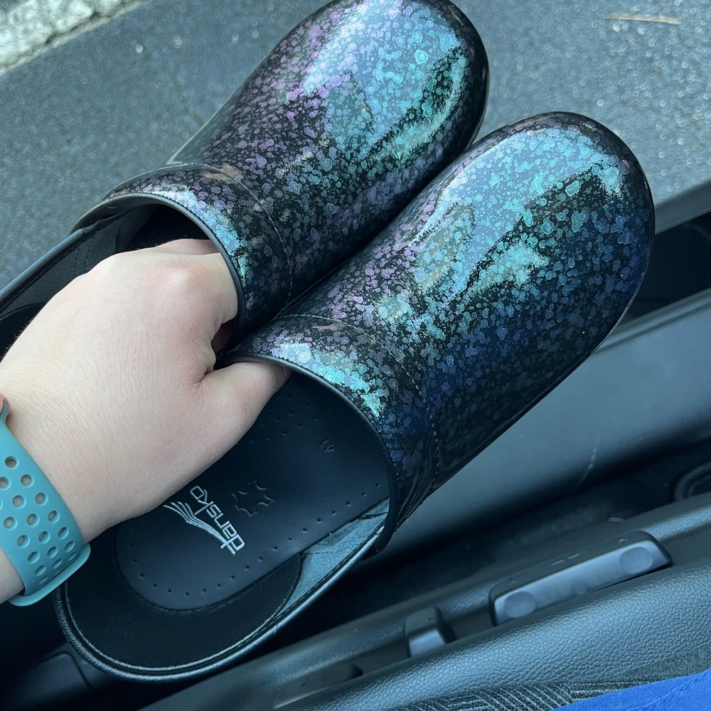 Danskos size 41. Brand new and only worn once. They are just not for me.